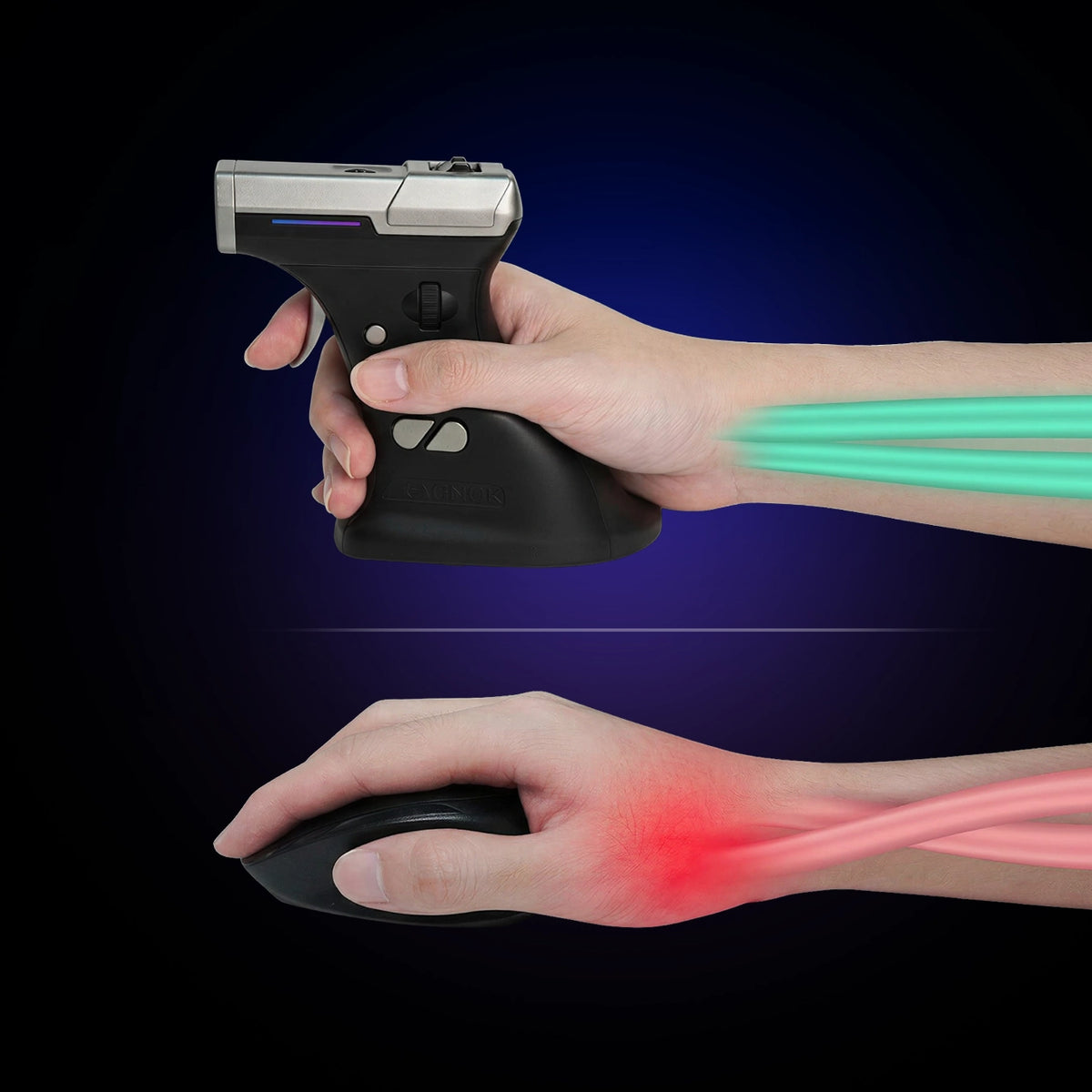 RAGNOK ErgoStrike7 – Trigger-Style Gaming Mouse with Recoil Feedback